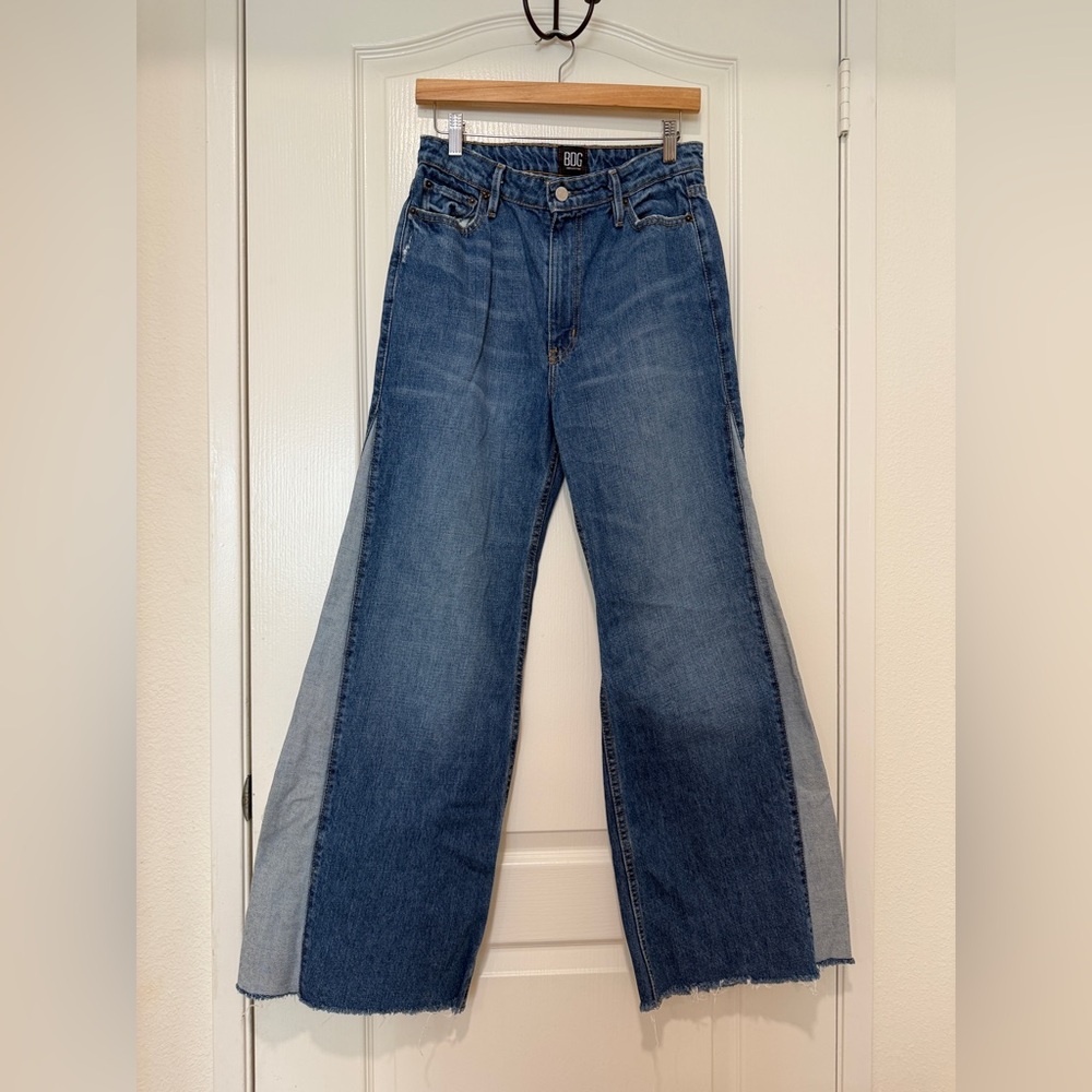 BDG Urban Outfitters Two Tone Panel Flare Jeans Size 27 High Rise - Picture 5 of 6
